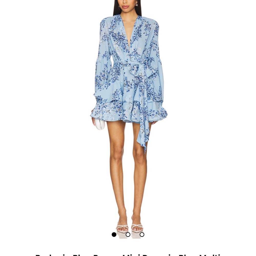 Bronx and Banco Bedouin Blue Poppy Mini Dress